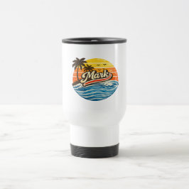 Mark Retro Sunset Namn Design Resemugg