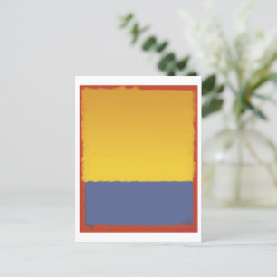 Mark Rothko art i digital stil 12 Vykort