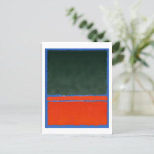 Mark Rothko art i digital stil 14 Vykort