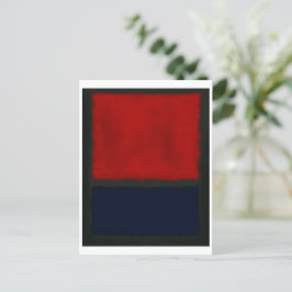 Mark Rothko art i digital stil 15 Vykort