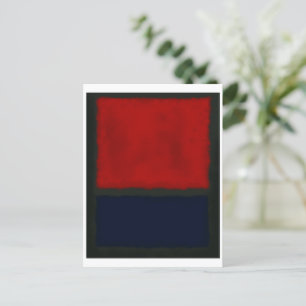 Mark Rothko art i digital stil 15 Vykort