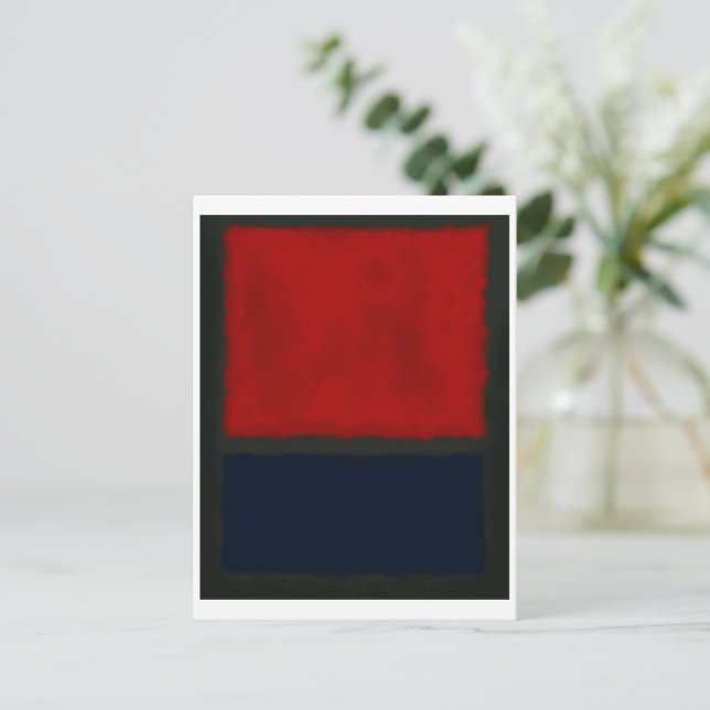 Mark Rothko art i digital stil 15 Vykort (Stående Fram)