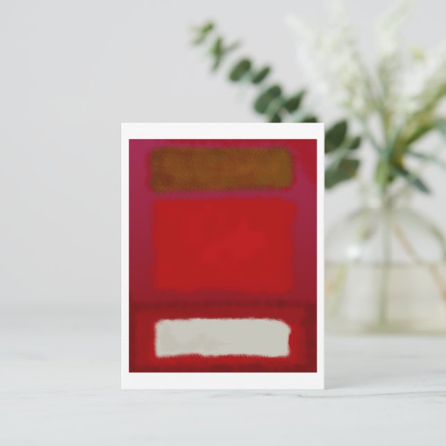 Mark Rothko art i digital stil 16 Vykort (Stående Fram)