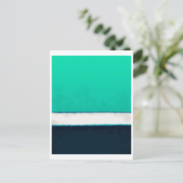 Mark Rothko art i digital stil 17 Vykort (Stående Fram)