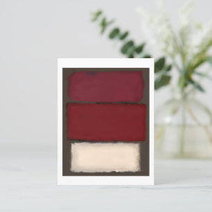 Mark Rothko art i digital stil 6 Vykort