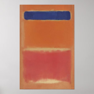 Mark Rothko - Blå över röd - 1953 Poster