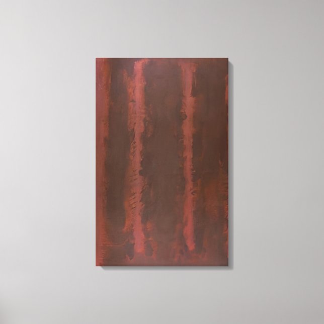 Mark Rothko - Black on Maroon - 1958 Canvastryck (Framsida)