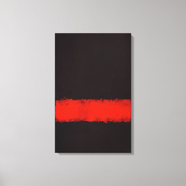 Mark Rothko - Black, Red and Black - 1968 Canvastryck (Framsida)
