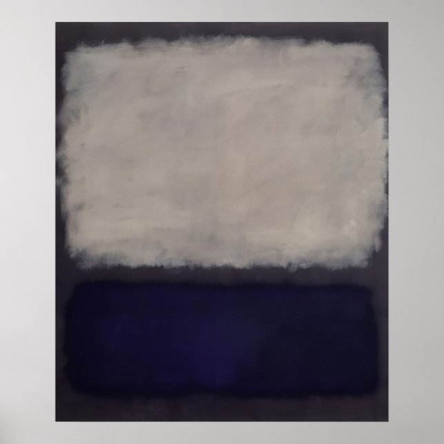 Mark Rothko - Blått och grått - 1962 Poster (Framsidan)