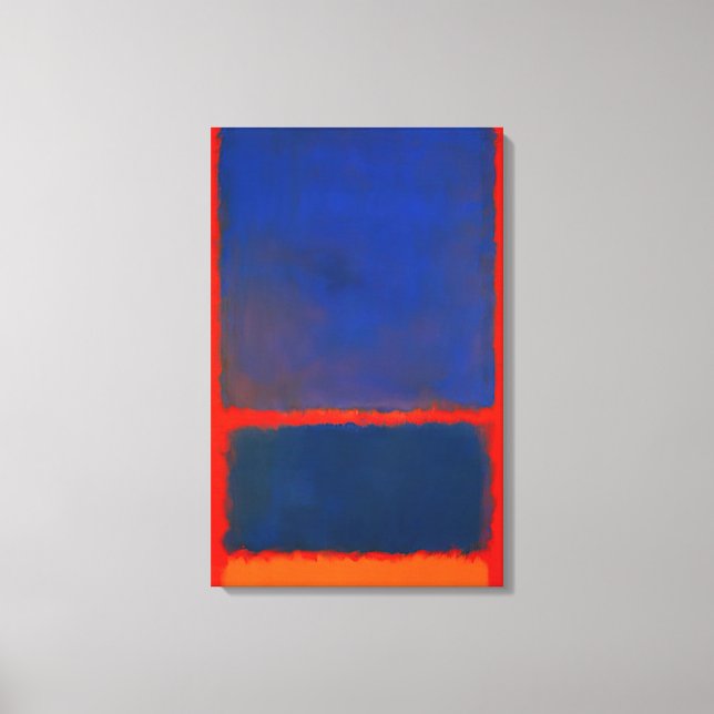 Mark Rothko - Blue, Orange, Red - 1961 Canvastryck (Framsida)
