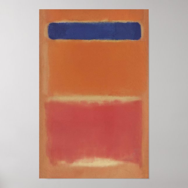 Mark Rothko - Blue Over Red - 1953 Poster (Framsidan)