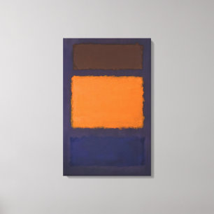 Mark Rothko - Brown, Orange, Blue on Maroon - c.19 Canvastryck