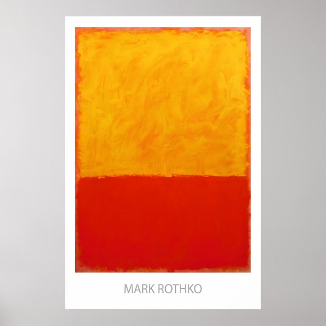 Mark Rothko Fint Konsttryck Abstrakt Expressionism Poster (Framsidan)