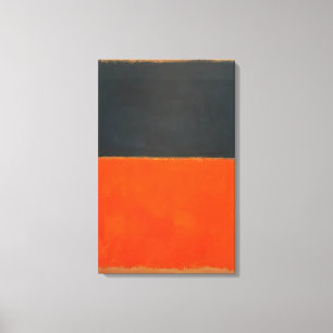 Mark Rothko - Grönt och Tangerine on Red - 1956 Canvastryck