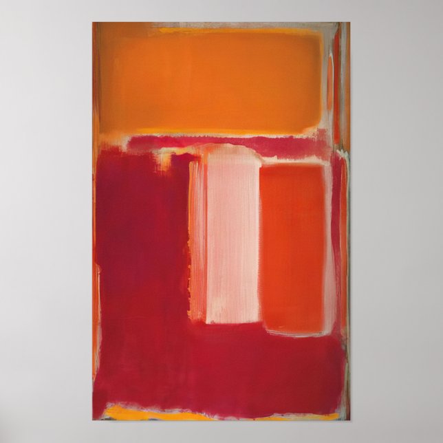 Mark Rothko - Gul, körsbär, orange - 1947 Poster (Framsidan)