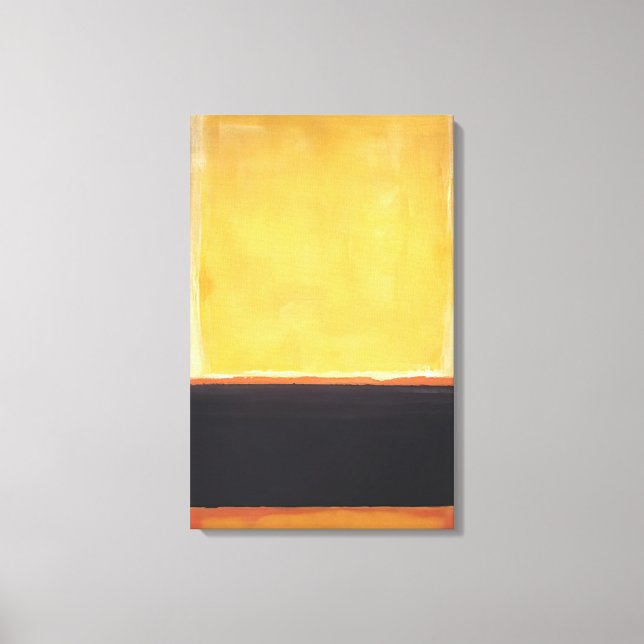 Mark Rothko - Gult, Charcol, Brown - 1953 Canvastryck (Framsida)