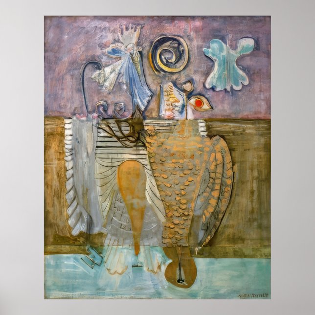 Mark Rothko - Hierarkiska Fåglar - 1944 Poster (Framsidan)