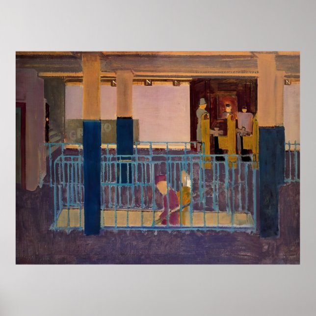 Mark Rothko - Ingång till tunnelbanan - 1938 Poster (Framsidan)