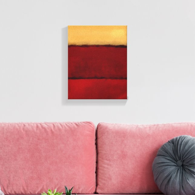 Mark Rothko konst i digital stil 2 Canvastryck (Insitu (Vardagsrum))