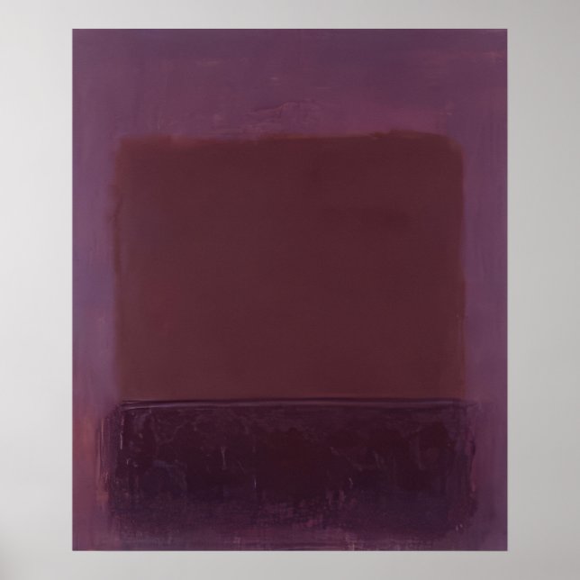 Mark Rothko - Lila Brun - 1957 Poster (Framsidan)