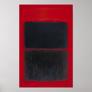 Mark Rothko - Ljusrött över svart - 1957 Poster