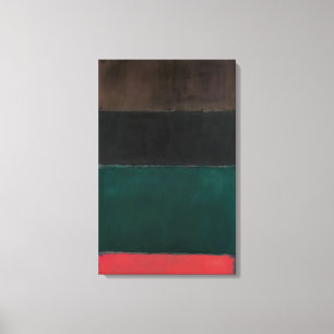 Mark Rothko - Namnlös Red-Brown, Black, Grönt, Re Canvastryck