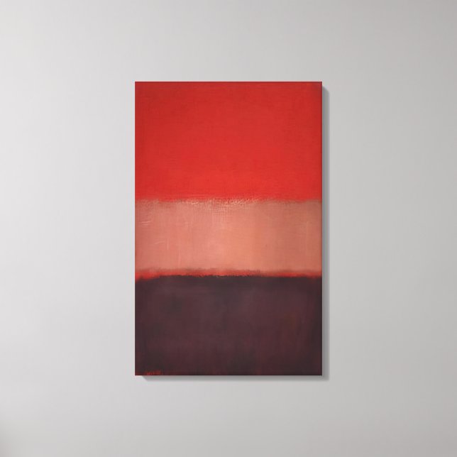 Mark Rothko - No 46 Black, Ochre, Red over Red - Canvastryck (Framsida)