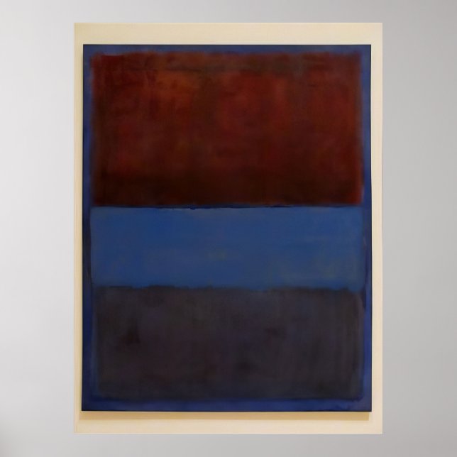 Mark Rothko - No.61 (Rost och Blå) - 1953 Poster (Framsidan)