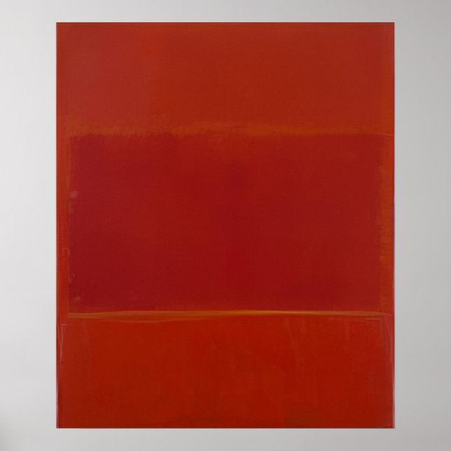 Mark Rothko - Röd och Orange - 1955 Poster (Framsidan)