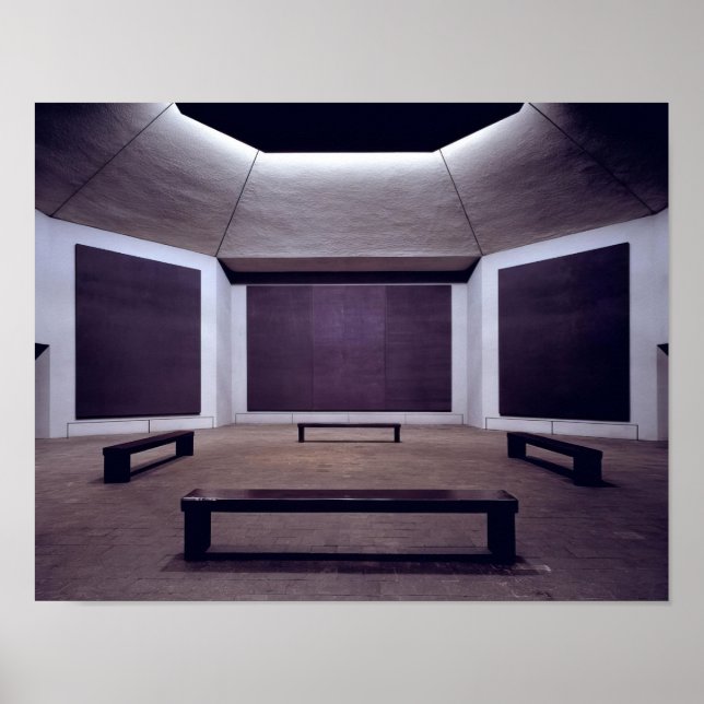 Mark Rothko - Rothko Chapel - 1964 - 1967; USA  Poster (Framsidan)
