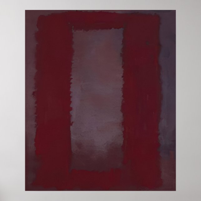 Mark Rothko - Rött på Maroon - 1959 Poster (Framsidan)