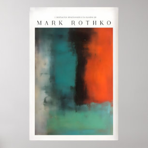 Mark Rothko-stil Modern Canvas Abstraktion Poster