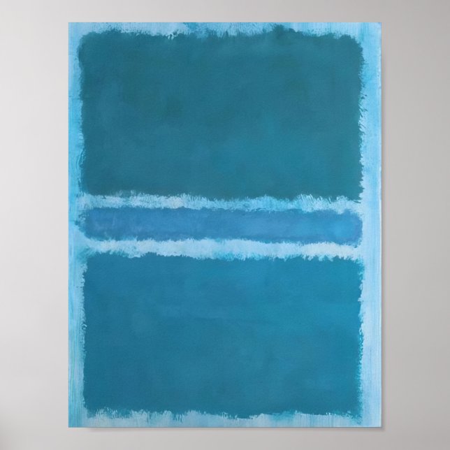 Mark Rothko - Untitled (Blue Divided by Blue) - 19 Poster (Framsidan)