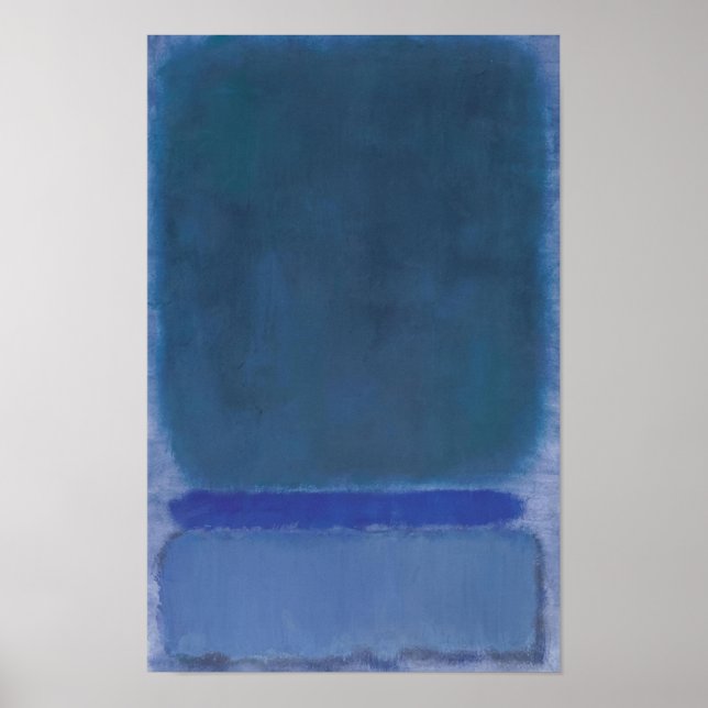 Mark Rothko - Untitled (Grön på Blå) - 1968 Poster (Framsidan)