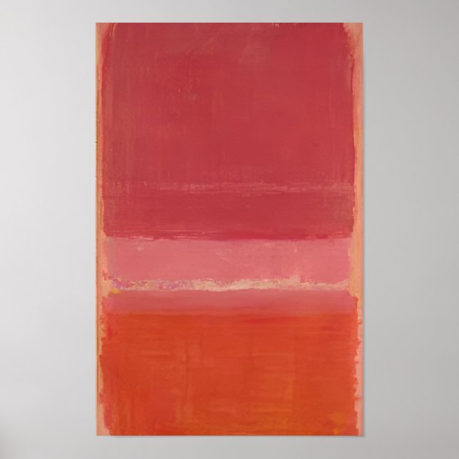 Mark Rothko - Untitled (Röd) - 1956 Poster (Framsidan)