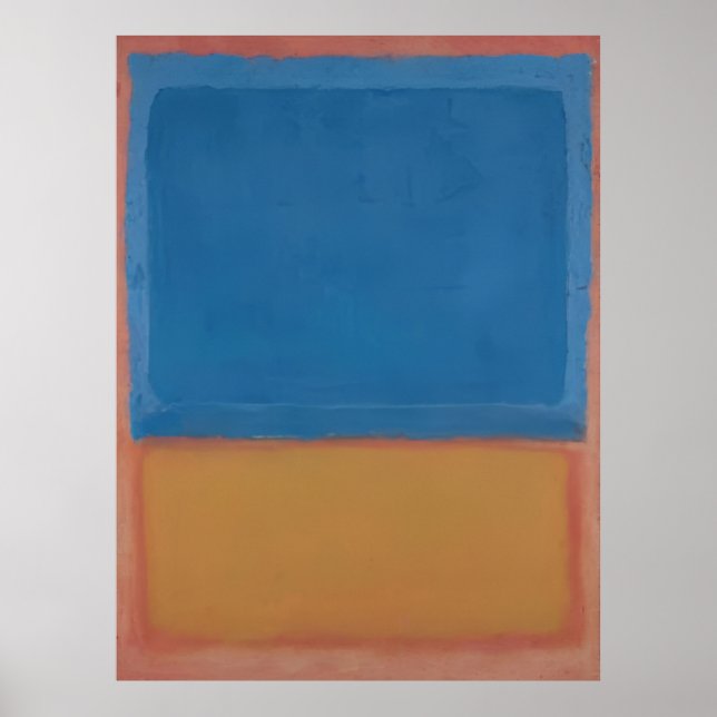 Mark Rothko - Untitled (Röd, Blå, Orange) - 1955 Poster (Framsidan)