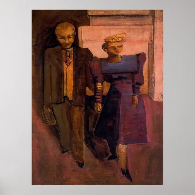 Mark Rothko - Untitled (Standing Man and Woman) -  Poster (Framsidan)