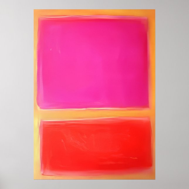 Mark Rothko - Utan titel - Färgplansmålning Poster (Framsidan)