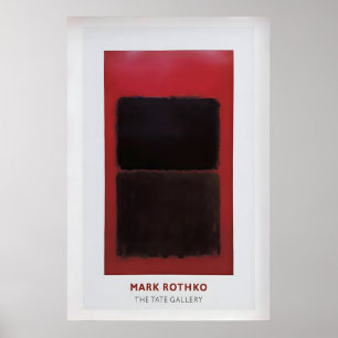 Mark Rothko utställning affisch Vintage Abstrakt K