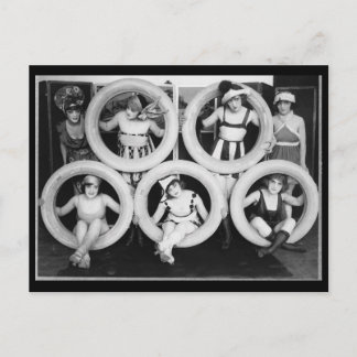 Mark Sennett Bathing Beauties Postcard Vykort
