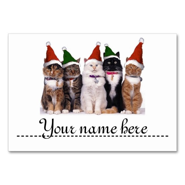 Mark-ställe för julens bord - bordsnummer (Framsidan)