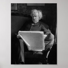 Mark Twain - Amerikansk författare och humorist Poster
