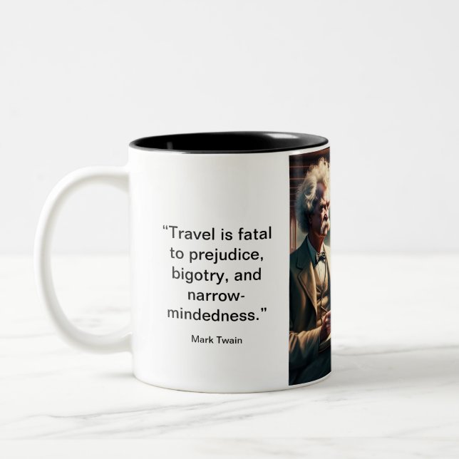 Mark Twain Berömd Quote Coffee Mugg (Vänster)