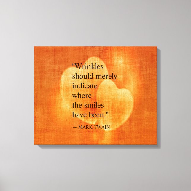 Mark Twain Birthday-citat Canvastryck (Framsida)