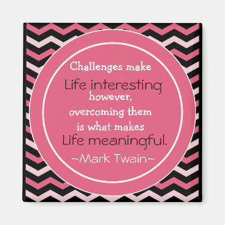 Mark Twain-citat - inspirationsindikator Magnet