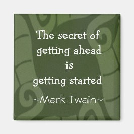 Mark Twain-citat - inspirationsindikator Magnet