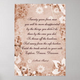 Mark Twain-citat Poster