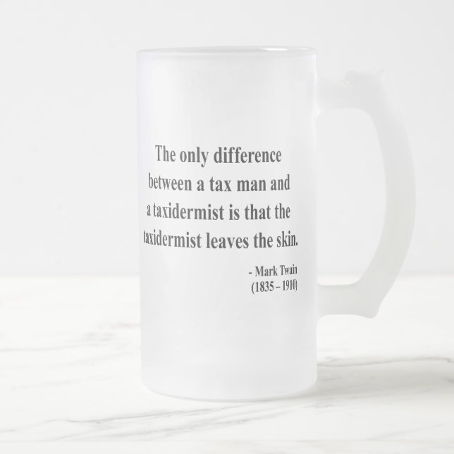 Mark Twain citationstecken 3a Frostat Ölglas (Höger)