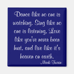 Mark Twain citationstecken Magnet