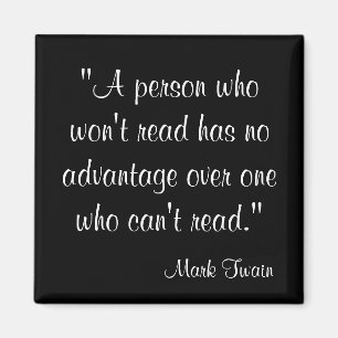 Mark Twain citationstecken Magnet